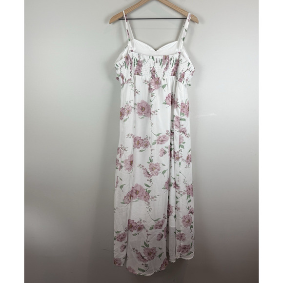 Bloomchic Floral Print Midi Dress Women 14-16 Babydoll Cottage Boho Straps Flowy - Picture 5 of 11